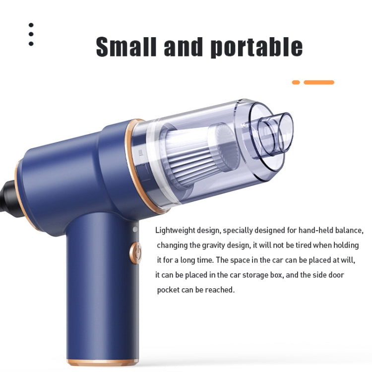 Small Wireless Charging Car Vacuum Cleaner Handheld High Power Vacuum Cleaner, Sort by color: 117C-Blue - Vacuum Cleaner by PMC TechLife | Online Shopping South Africa | PMC TechLife | Buy Now Pay Later Mobicred