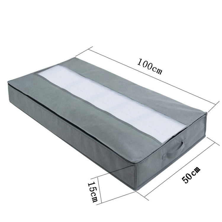 Non-Woven Quilt Storage Bag Home Dustproof Finishing Bag Moving Packing Bag 100 x 50 x 15cm(Light Gray) - Storage Bags by PMC TechLife | Online Shopping South Africa | PMC TechLife
