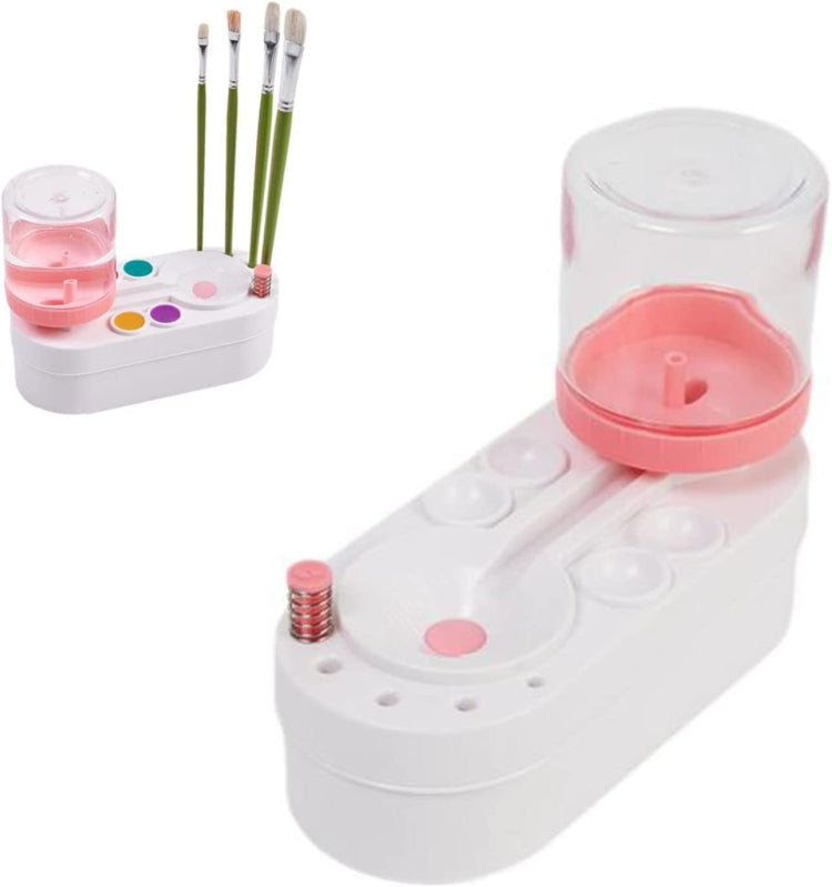 2nd Generation Oil Painting Brush Cleaner Tool with Water Container Paint Pen Washer(Pink) - free shipping - PMC TechLife - Order now!