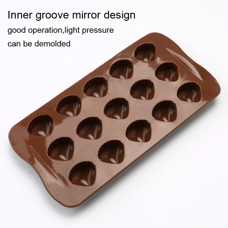 2pcs Silicone Chocolate Mold Jelly Christmas Candy Cake Mould, Style: Shell - Food Molds by PMC TechLife | Online Shopping South Africa | PMC TechLife