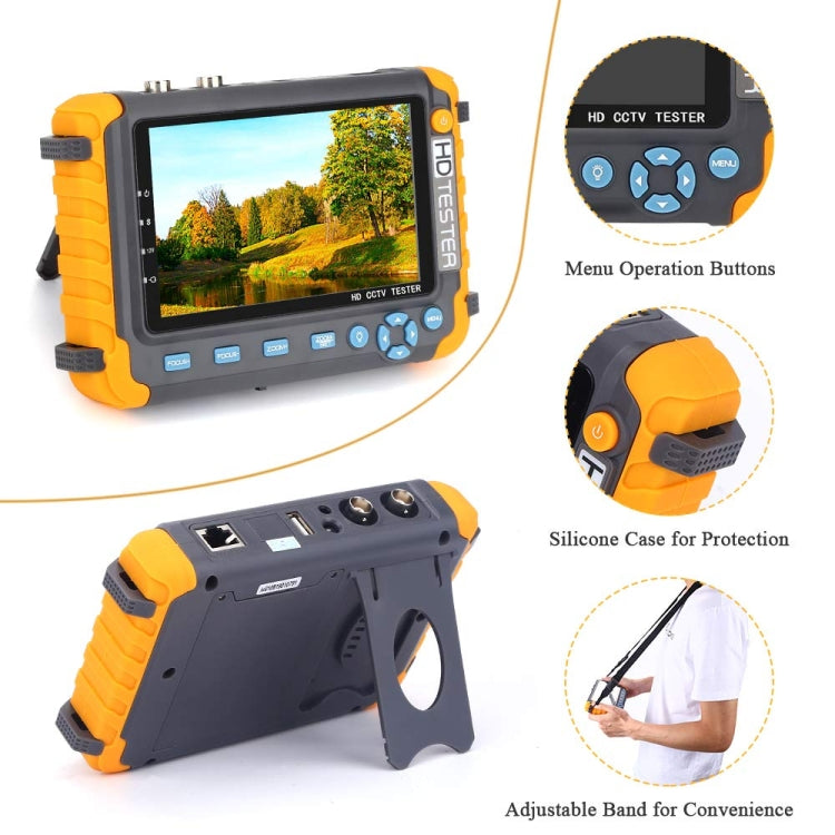 5800ACT-VH 5 Inch Large Screen Engineering Treasure Coaxial AHD / TVI / CVI 8MP Analog Video Surveillance Tester, US Plug - Other Tools by PMC TechLife | Online Shopping South Africa | PMC TechLife