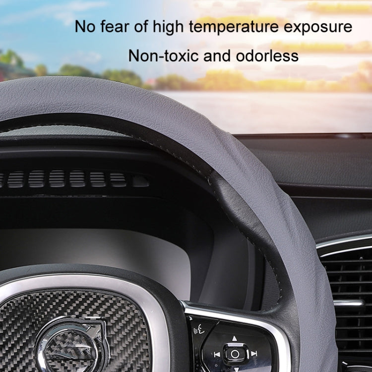 Silicone Non-slip Wear-resistant Steering Wheel Cover, Size: 37-42cm(Gray) - Steering Wheel Accessories by PMC TechLife | Online Shopping South Africa | PMC TechLife | Buy Now Pay Later Mobicred