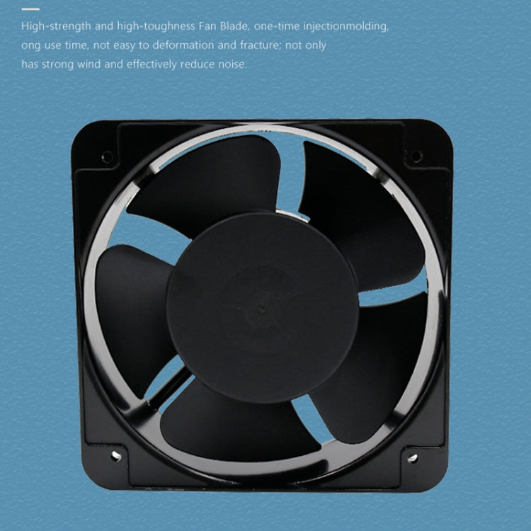 220V 38W 15cm Roller Chassis Electrical Cabinet Shaft Oil Bearing Fan - free shipping - PMC TechLife - Order now!