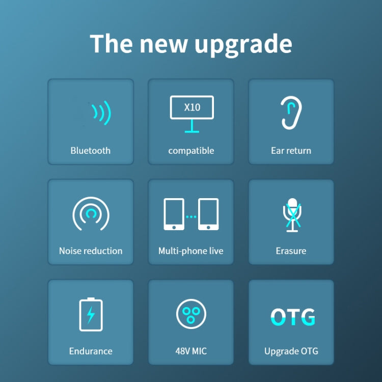 X10 Bluetooth Sound Card Studio Record With 48V XLR OTG Port Interface(White) - Live Sound Effects Processors by PMC TechLife | Online Shopping South Africa | PMC TechLife | Buy Now Pay Later Mobicred