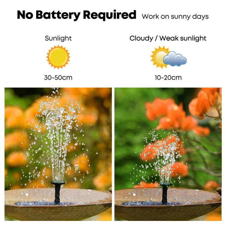 16cm  Solar Water Fountain Pool Outdoor Bird Bath Solar Powered Fountain Floating Water - free shipping - PMC TechLife - Order now!