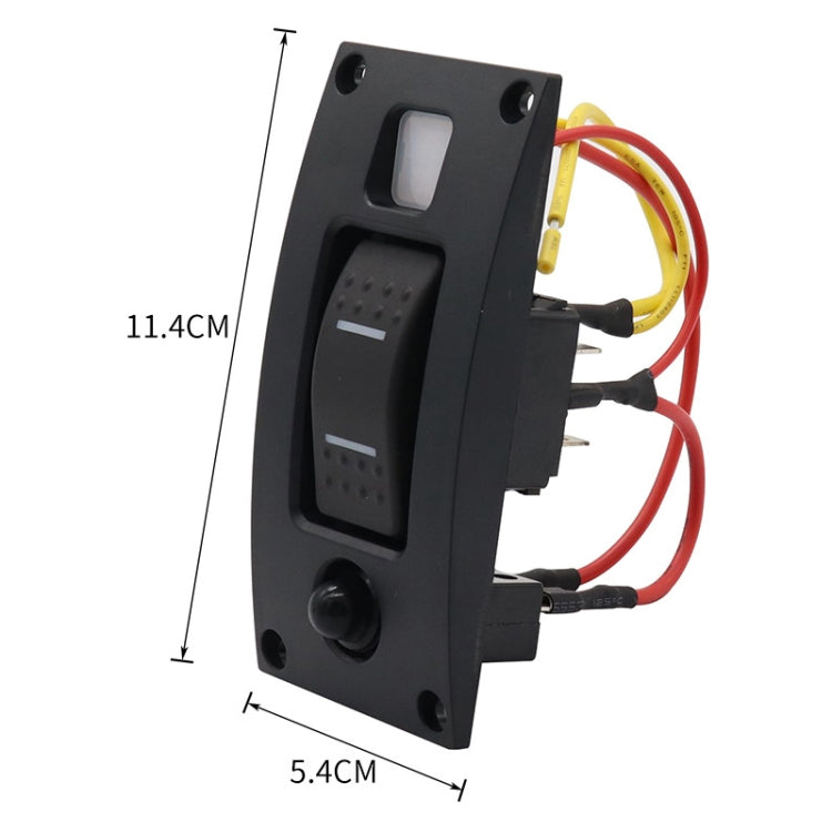 Marine Self-Locking Resetting Switch With Overload Protection Indicator Light ON-OFF 2 Switch - Marine Accessories & Parts by PMC TechLife | Online Shopping South Africa | PMC TechLife | Buy Now Pay Later Mobicred