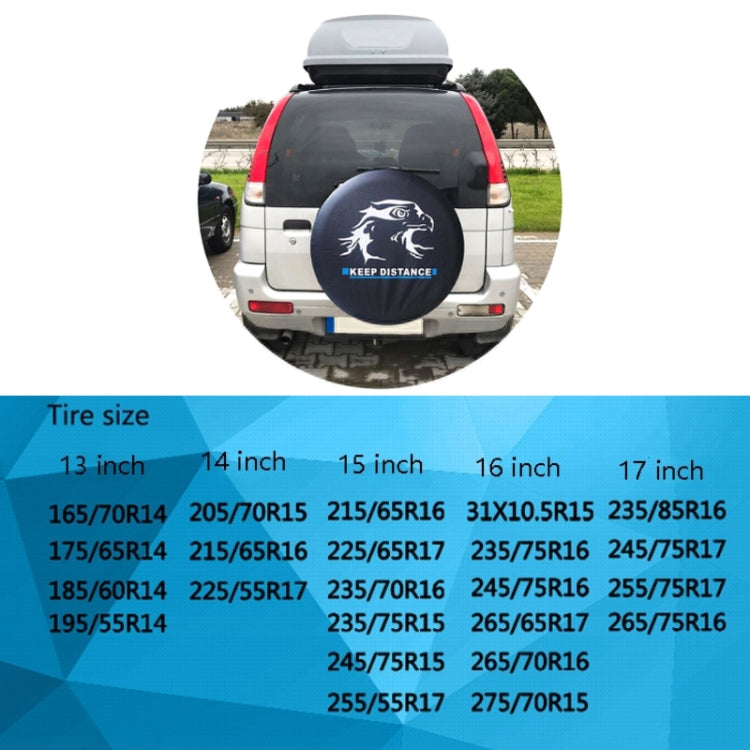 17 inch PVC Faux Leather Spare Wheel Cover Rear Tire Protector - Window Foils & Solar Protection by PMC TechLife | Online Shopping South Africa | PMC TechLife | Buy Now Pay Later Mobicred