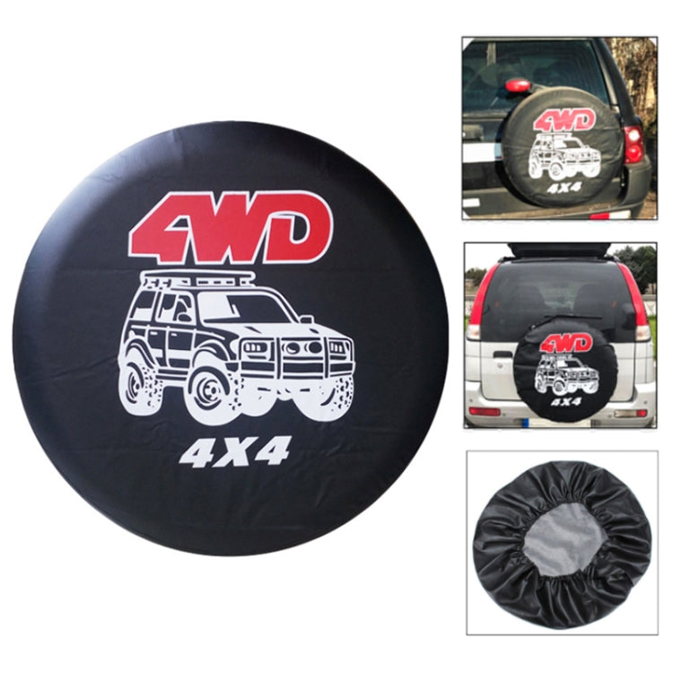 15 inch PVC Faux Leather Spare Wheel Cover Rear Tire Protector - Window Foils & Solar Protection by PMC TechLife | Online Shopping South Africa | PMC TechLife | Buy Now Pay Later Mobicred