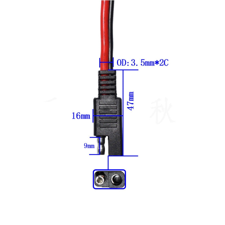 2pcs 20A Solar Car Battery SAE Power Extension Cable 15cm - DIY Cables by PMC TechLife | Online Shopping South Africa | PMC TechLife | Buy Now Pay Later Mobicred