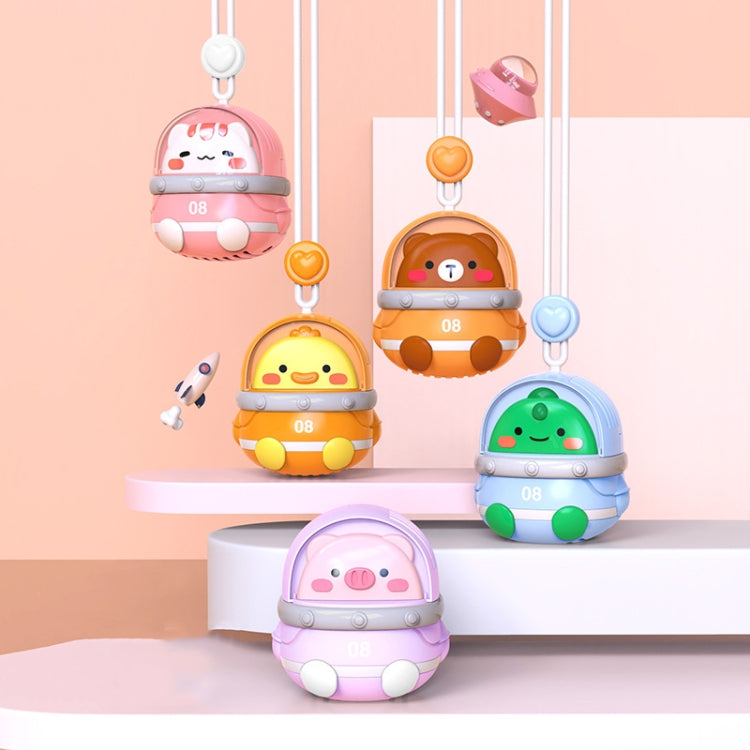 CS1327 Small USB Charging Cartoon Hanging Neck Fan Portable Leafless Silent Mini Fan(Dinosaur) - Electric Fans by PMC TechLife | Online Shopping South Africa | PMC TechLife | Buy Now Pay Later Mobicred