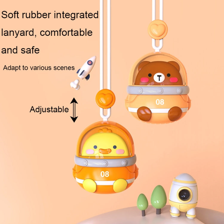 CS1327 Small USB Charging Cartoon Hanging Neck Fan Portable Leafless Silent Mini Fan(Dinosaur) - Electric Fans by PMC TechLife | Online Shopping South Africa | PMC TechLife | Buy Now Pay Later Mobicred