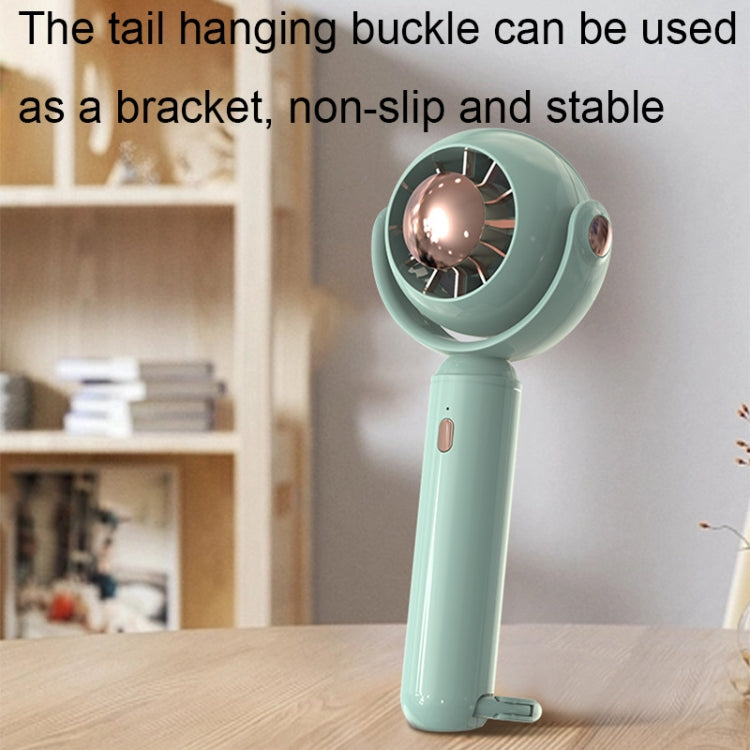 YL-005 Small Outdoor Handheld Fan with Carabiner Desktop Portable Mini Fan(Green) - Electric Fans by PMC TechLife | Online Shopping South Africa | PMC TechLife | Buy Now Pay Later Mobicred