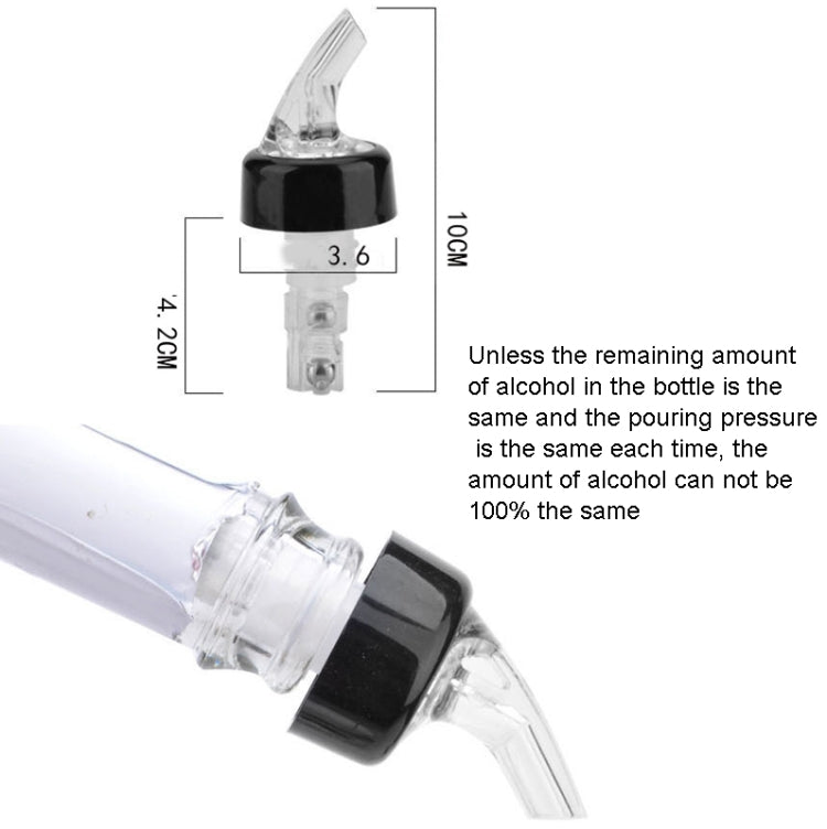 Quantitative Wine Pourer Red Wine Cork Wine Stopper 40ml Transparent - Bottle Stopper by PMC TechLife | Online Shopping South Africa | PMC TechLife | Buy Now Pay Later Mobicred