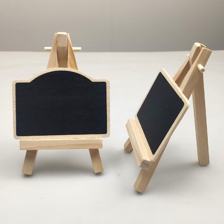Small Party Shop Message Blackboard Ornaments Pine Tripod Decorative Message Board(Big Wave) - Message Boards by PMC TechLife | Online Shopping South Africa | PMC TechLife
