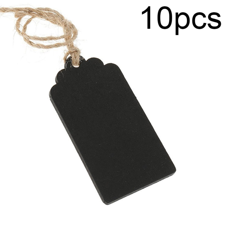 10pcs/Set Mini Hanging Wooden Message Board Home Holiday Decor Lanyard Chalkboard(Arched) - Message Boards by PMC TechLife | Online Shopping South Africa | PMC TechLife | Buy Now Pay Later Mobicred