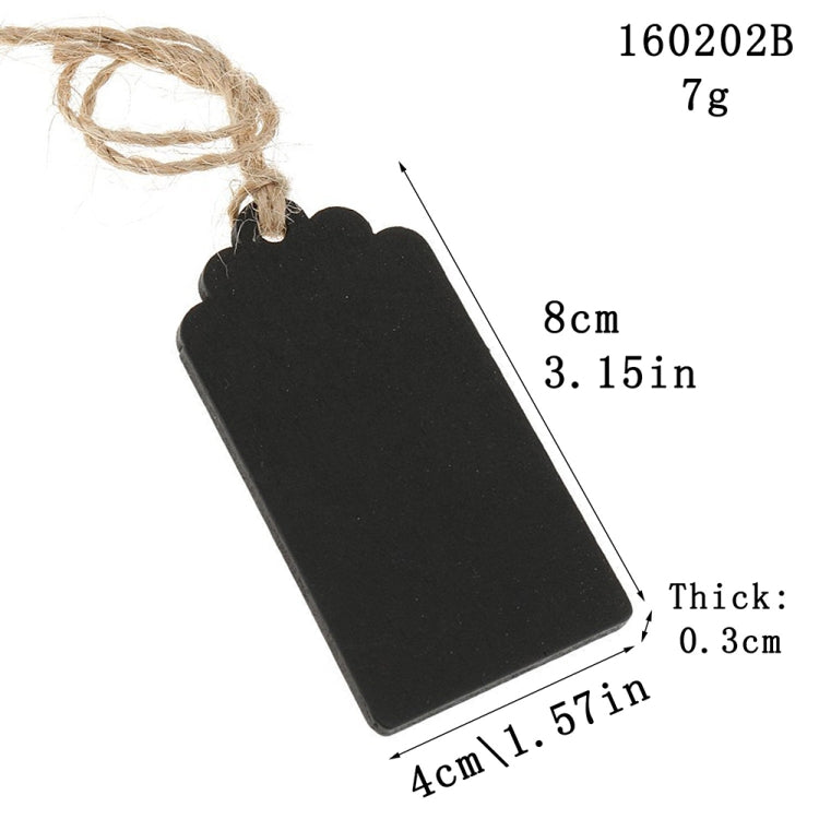 10pcs/Set Mini Hanging Wooden Message Board Home Holiday Decor Lanyard Chalkboard(Arched) - Message Boards by PMC TechLife | Online Shopping South Africa | PMC TechLife | Buy Now Pay Later Mobicred