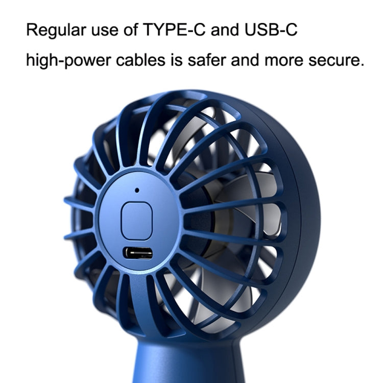USB Outdoor Mini Handheld Brushless Motor Fan, Style: 1500mAh(White) - Electric Fans by PMC TechLife | Online Shopping South Africa | PMC TechLife