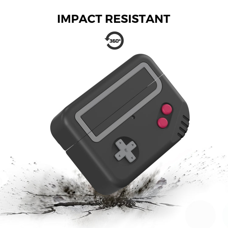 For AirPods Pro 2 AhaStyle PT-JY07 Split Silicone Cartoon Earphone Protective Case(Black) - free shipping - PMC Jewellery - Order now!