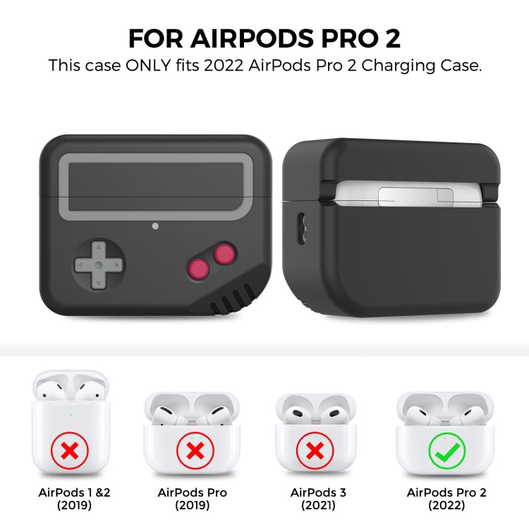 For AirPods Pro 2 AhaStyle PT-JY07 Split Silicone Cartoon Earphone Protective Case(Black) - free shipping - PMC Jewellery - Order now!