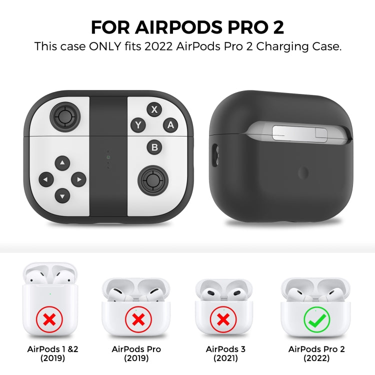 For AirPods Pro 2 AhaStyle PT-JY08 Split Silicone Cartoon Earphone Protective Case(Blue And Red) - free shipping - PMC Jewellery - Order now!
