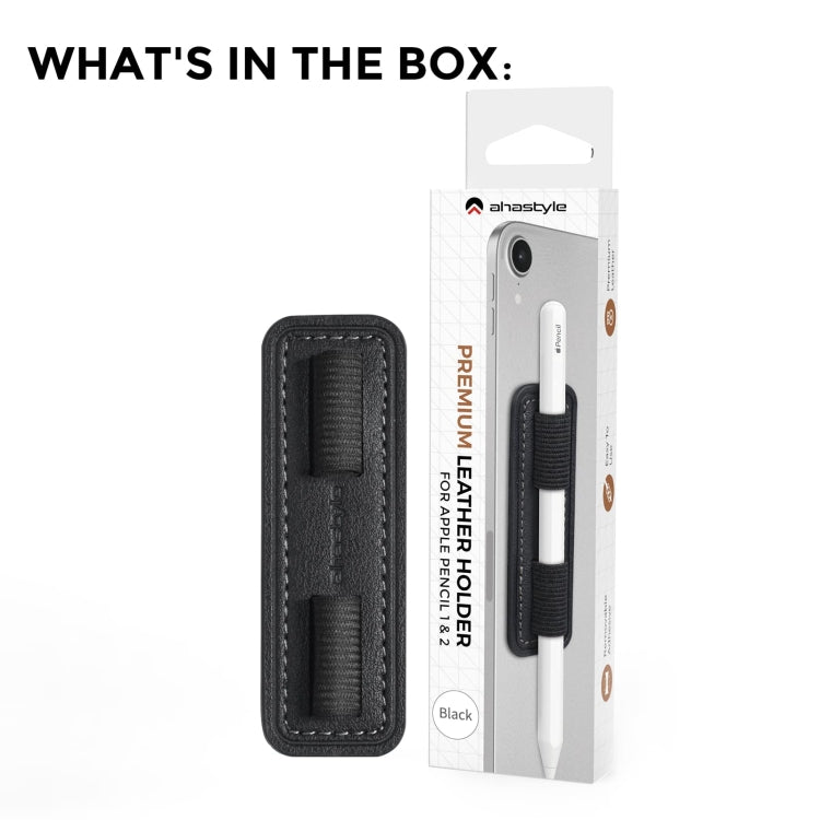 AhaStyle PT184 Adhesive PU Leather Pen Holder(Black) - free shipping - PMC TechLife - Order now!