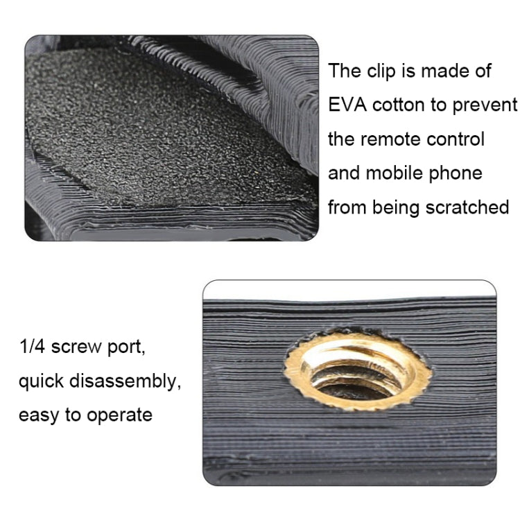 RCSTQ for DJI Mavic Air 2 Remote Adjustable Quick Release Lanyard with Clip Drone Remote Control Accessories(Black) - Other by RCSTQ | Online Shopping South Africa | PMC TechLife | Buy Now Pay Later Mobicred