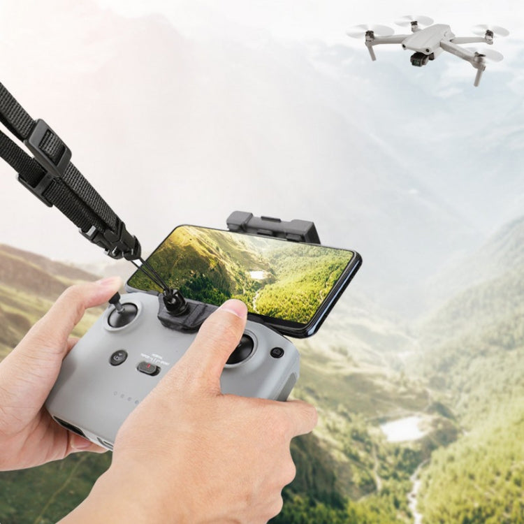 RCSTQ for DJI Mavic Air 2 Remote Adjustable Quick Release Lanyard with Clip Drone Remote Control Accessories(Black) - Other by RCSTQ | Online Shopping South Africa | PMC TechLife | Buy Now Pay Later Mobicred
