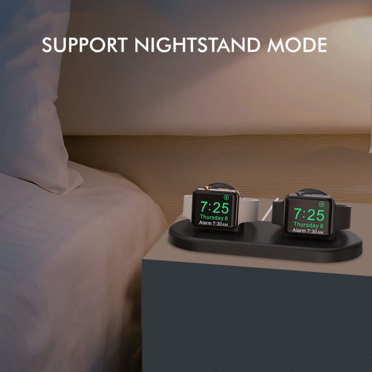 For Apple Watch / Earphone AhaStyle PT116 Universal Plastic Stand Dual Charging Storage Base(Pink) - free shipping - PMC TechLife - Order now!