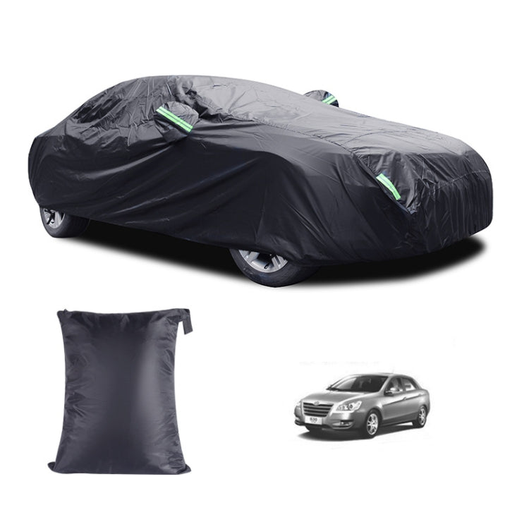 190T Silver Coated Cloth Car Rain Sun Protection Car Cover with Reflective Strip, Size: L - free shipping - PMC TechLife - Order now!