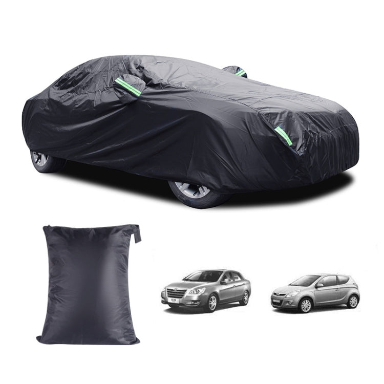 190T Silver Coated Cloth Car Rain Sun Protection Car Cover with Reflective Strip, Size: XL - PE Material by PMC TechLife | Online Shopping South Africa | PMC TechLife | Buy Now Pay Later Mobicred