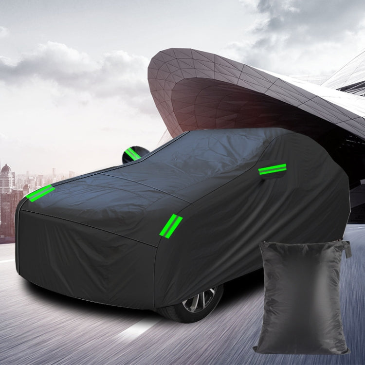 190T Silver Coated Cloth Car Rain Sun Protection Car Cover with Reflective Strip, Size: S - PE Material by PMC TechLife | Online Shopping South Africa | PMC TechLife | Buy Now Pay Later Mobicred