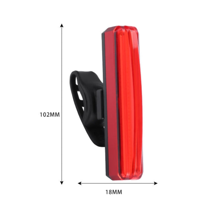Bicycle Tail Light USB Rechargeable Waterproof Night Riding Warning Light(Red) - Taillights by PMC TechLife | Online Shopping South Africa | PMC TechLife | Buy Now Pay Later Mobicred