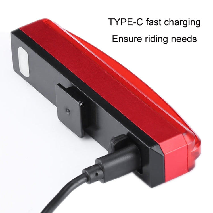 Bicycle Tail Light USB Rechargeable Waterproof Night Riding Warning Light(Red) - Taillights by PMC TechLife | Online Shopping South Africa | PMC TechLife | Buy Now Pay Later Mobicred