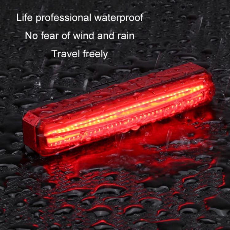 Bicycle Tail Light USB Rechargeable Waterproof Night Riding Warning Light(White) - Taillights by PMC TechLife | Online Shopping South Africa | PMC TechLife | Buy Now Pay Later Mobicred