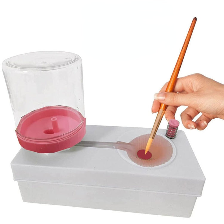 Oil Painting Brush Cleaner Tool with Water Container Paint Pen Washer GEN 1 Pink - Art Supplies by PMC TechLife | Online Shopping South Africa | PMC TechLife
