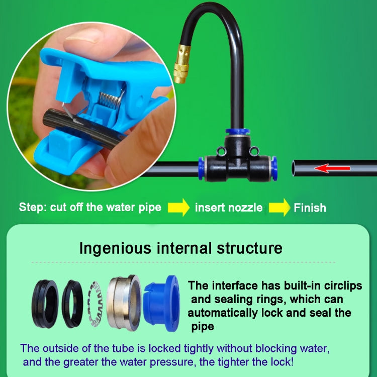 30m Kit Brass Misting Nozzles Bend Arbitrarily Atomized Sprayer Garden Irrigation - Watering & Irrigation by PMc TechLife | Online Shopping South Africa | PMc TechLife | Buy Now Pay Later Mobicred