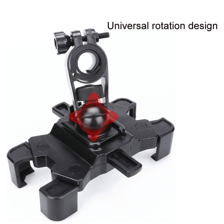 Electric Bike Motorcycle Bicycle Riding Shockproof Navigation Bracket, Color: Black For Handlebar - Holders by PMC TechLife | Online Shopping South Africa | PMC TechLife | Buy Now Pay Later Mobicred