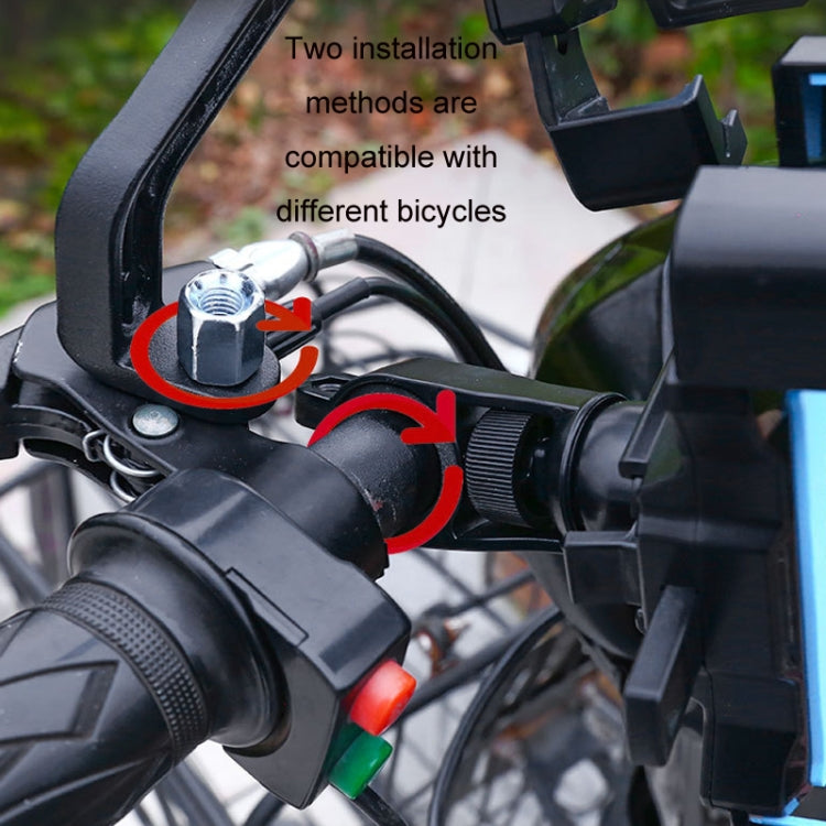 Electric Bike Motorcycle Bicycle Riding Shockproof Navigation Bracket, Color: Red For Rearview Mirror - Holders by PMC TechLife | Online Shopping South Africa | PMC TechLife | Buy Now Pay Later Mobicred