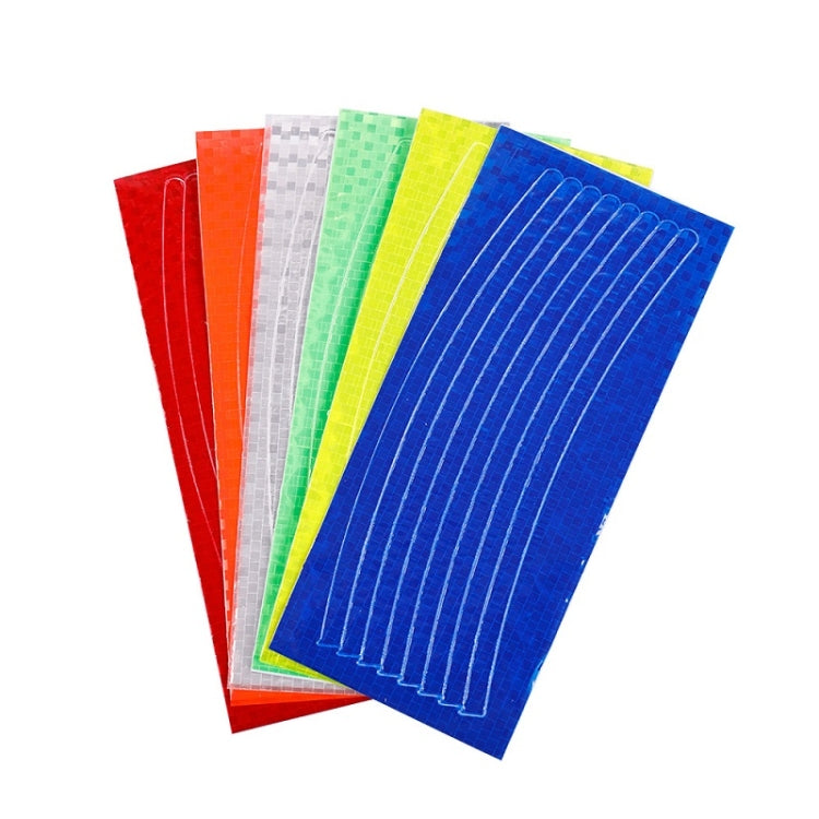 10pcs Reflective Stickers For Bicycle Rims Riding Equipment Accessories(Silver) - Decorative Accessories by PMC TechLife | Online Shopping South Africa | PMC TechLife | Buy Now Pay Later Mobicred