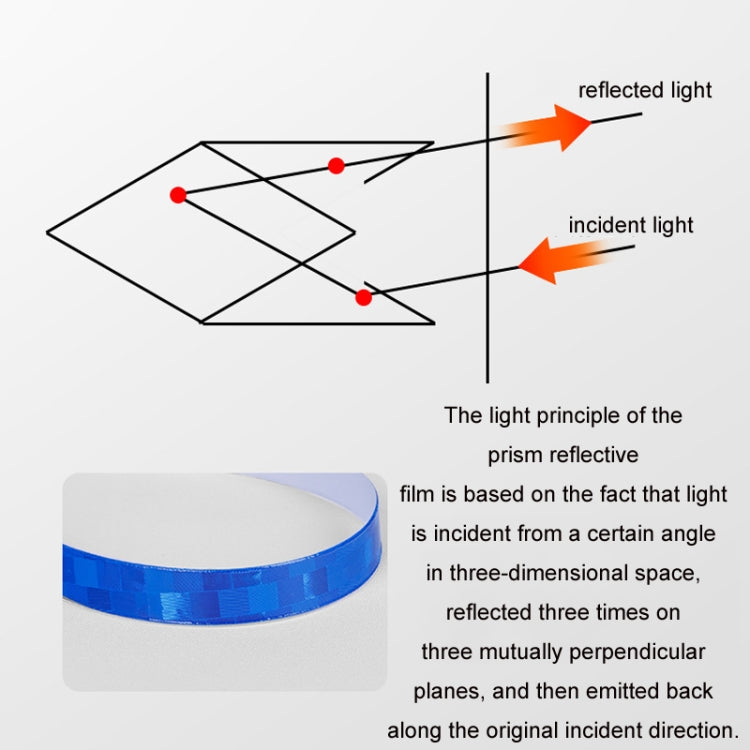 10pcs Reflective Stickers For Bicycle Rims Riding Equipment Accessories(Silver) - Decorative Accessories by PMC TechLife | Online Shopping South Africa | PMC TechLife | Buy Now Pay Later Mobicred