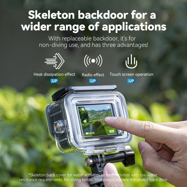 For GoPro Hero11 Black / HERO10 Black / HERO9 Black TELESIN Waterproof Case Full Scene Anti-Fog Underwater Diving Housing - free shipping - PMC TechLife - Order now!