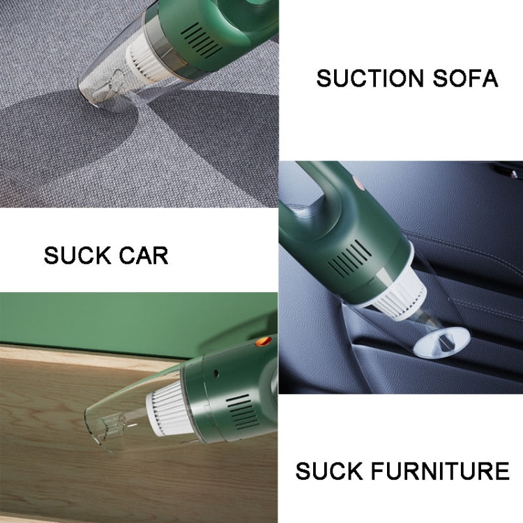 SUITU ST-6612C 5000pa 120W Wireless Car Vacuum Cleaner Handheld High Power Dust Suction Machine(Green) - Vacuum Cleaner by SUITU | Online Shopping South Africa | PMC TechLife | Buy Now Pay Later Mobicred