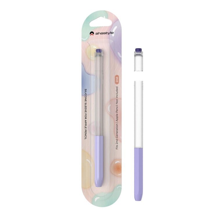 For Apple Pencil 2 AhaStyle PT-LC05 Jelly Style Translucent Silicone Protective Pen Case(Blue) - free shipping - PMC TechLife - Order now!