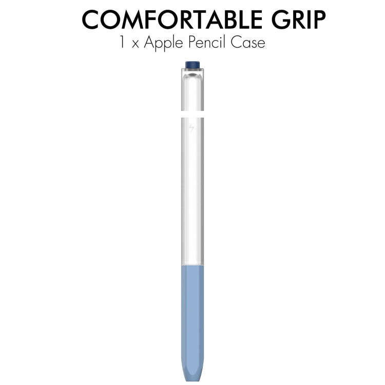 For Apple Pencil 2 AhaStyle PT-LC05 Jelly Style Translucent Silicone Protective Pen Case(Blue) - free shipping - PMC TechLife - Order now!