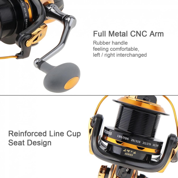 TF8000 Long-distance Casting Reel Large Gapless Sea Rod Fishing Reel Spinning Reel - free shipping - PMC TechLife - Order now!