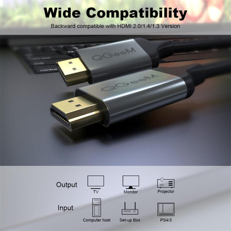 QGeeM QG-AV17 HDMI To HDMI Connection Cable Support 8K&60Hz 4.5m Length - free shipping - PMC Jewellery - Order now!