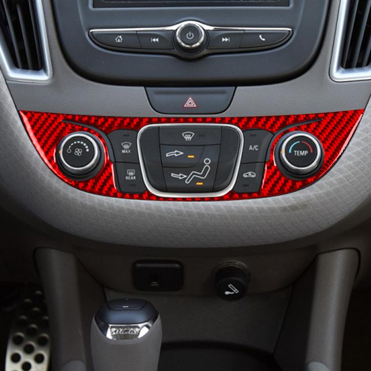 For Chevrolet Malibu 2016-2024 B Model Left-hand Drive Central Control Button Panel Sticker(Red) - Car Interior Mouldings by PMc TechLife | Online Shopping South Africa | PMc TechLife | Buy Now Pay Later Mobicred