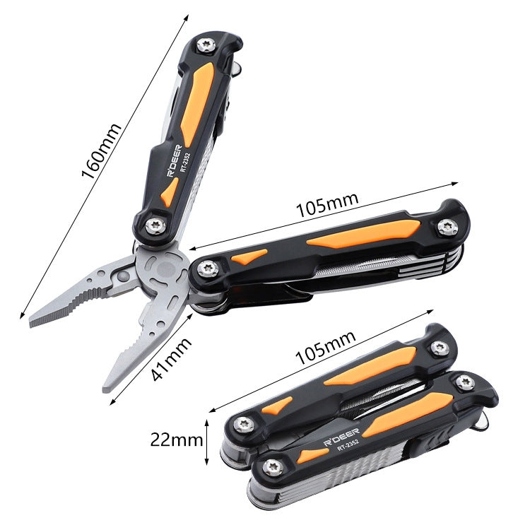 RDEER RT-2352 Multifunctional Pliers Folding Knife Outdoor Home Emergency Tool - free shipping - PMC TechLife - Order now!