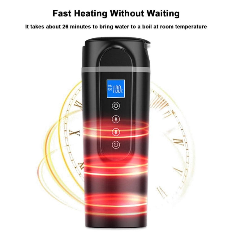 SUITU  HQ-3900 24V/12V Car/Truck Heated Coffee Mug Smart Mug,Spec: Small Screen Black - free shipping - PMC TechLife - Order now!