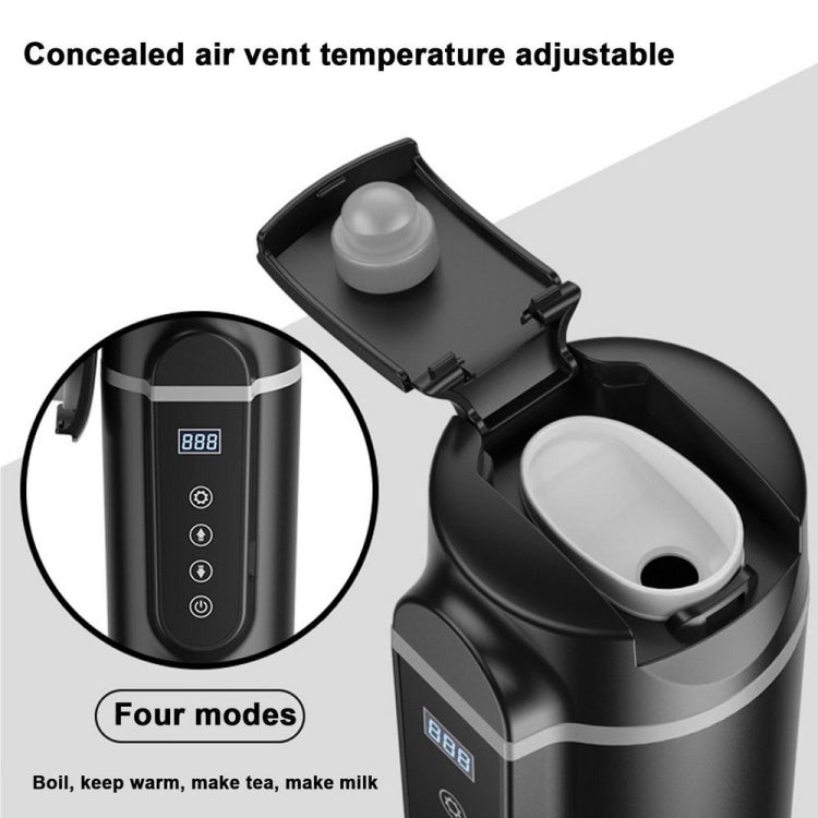 SUITU  HQ-3900 24V/12V Car/Truck Heated Coffee Mug Smart Mug,Spec: Small Screen Black - free shipping - PMC TechLife - Order now!